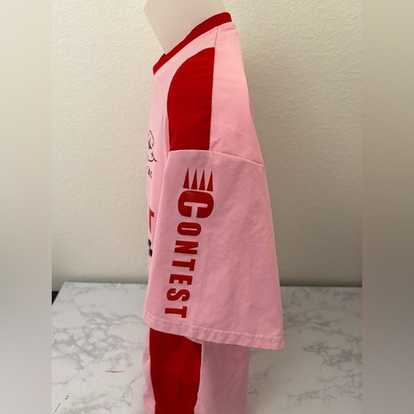 SHEIN Men's Manfinity Speed Race Short Sleeve Shirt Men’s M Pink Cali Gear - Picture 2 of 5